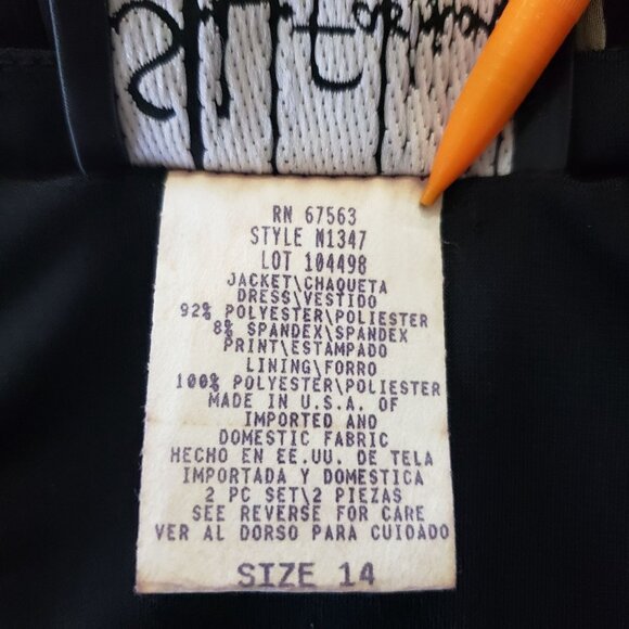 S.L. Fashions 90s Paisley Print Sleeveless Dress Size 14 Retro Boho Electric - Picture 6 of 7